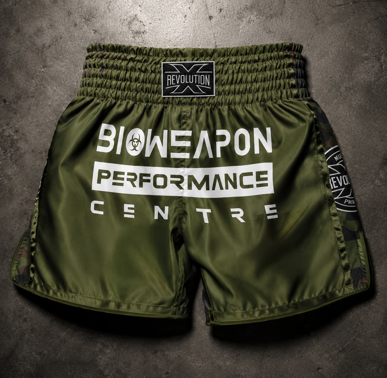 BioWeapon Muay Thai Shorts Green