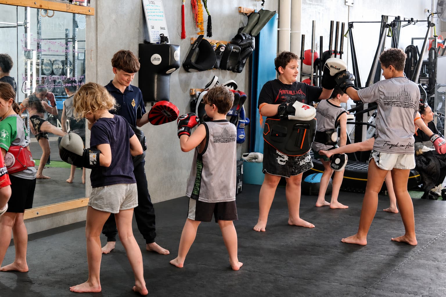 Bioweaponites kids group pad work